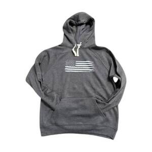 NEW B. TUFF unisex - american flag hoodie in grey